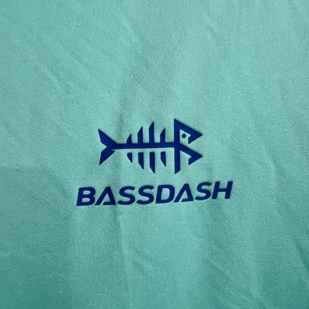 Bassdash men’s fishing sun long sleeve sun shirt teal green UV XL - Picture 7 of 8
